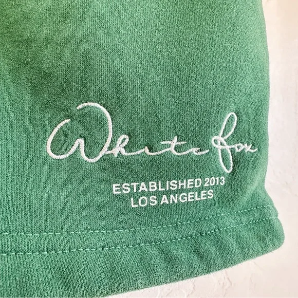 White Fox Sweat Shorts Green Women’s - Size XSmall - Picture 2 of 10